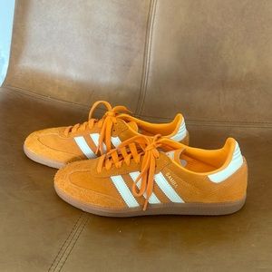 Orange Adidas Sambas